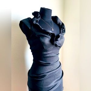 DJ-JAZ black body-con dress